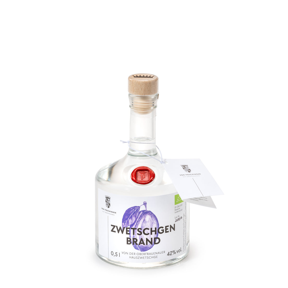 Bio-Zwetschgenbrand von der Oberfrauenauer Hauszwetschge 42 % 0,5 Liter