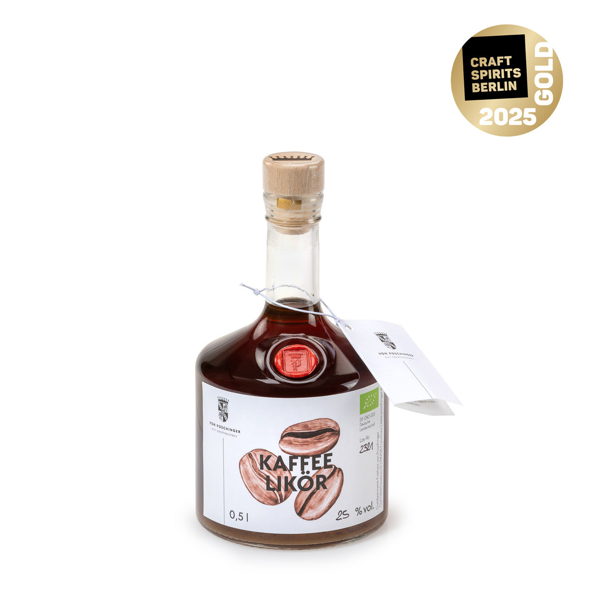 Bio-Likör Kaffee 25% 0,5 Liter
